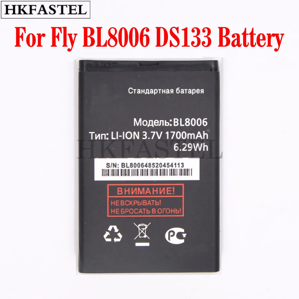 Hkfastel Новый bl8006 мобильного телефона Батарея для Fly ds133 BL 8006 DS 133 сотовый телефон