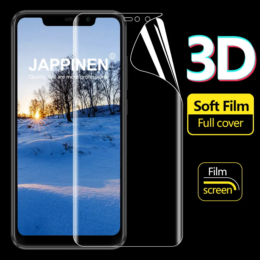Jappinen 2 шт пленка из мягкого ТПУ 3D полное покрытие экрана протектор для Xiaomi Redmi Note 6 5