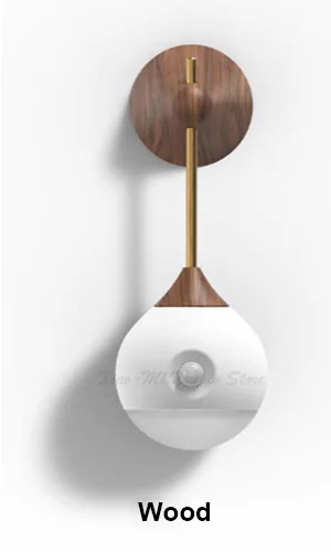 Wood Xiaomi Mijia Sunny Smart Sensor ночник инфракрасный индукционный USB зарядка съемный ночник для умного дома - Цвет: Wood