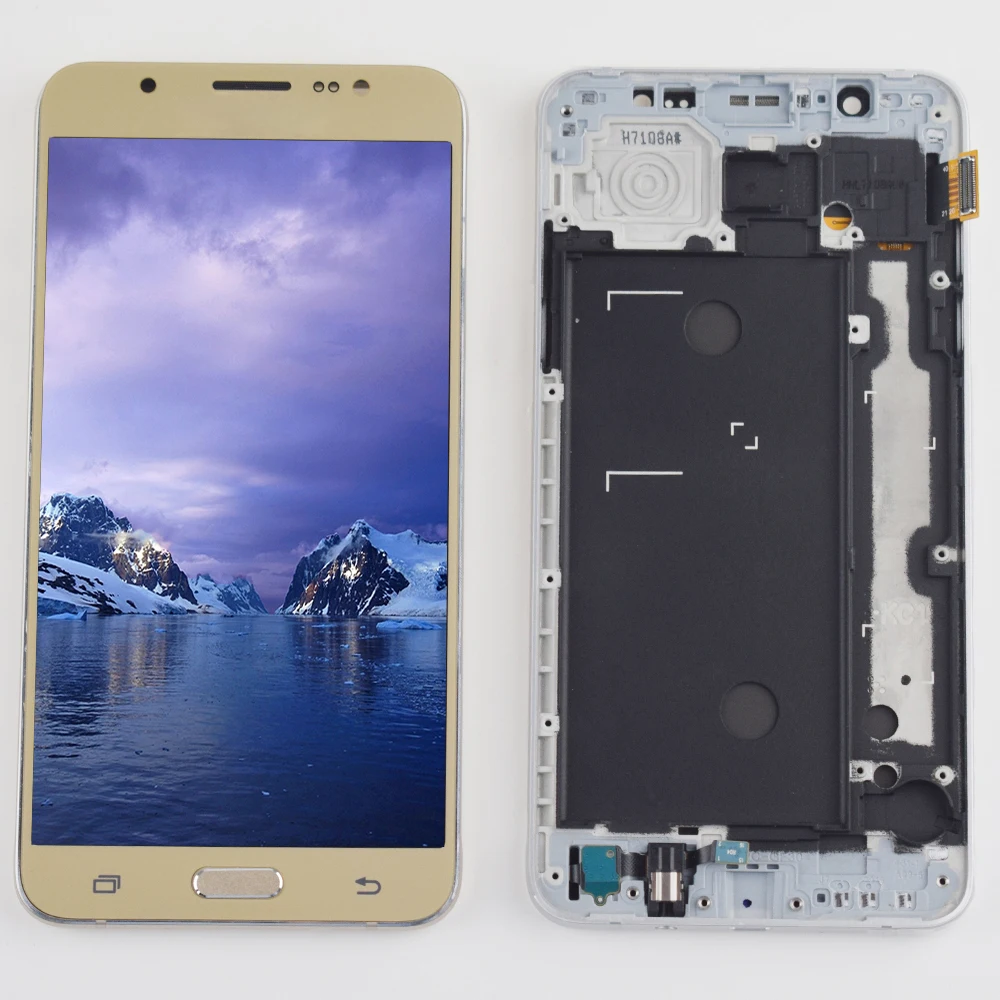 Дигитайзер сенсорного экрана в сборе с рамкой для Samsung J7 2016 ЖК дисплей J710F J710 J710M