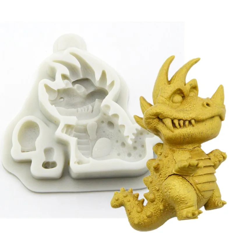 Силиконовые формы милые динозавры силиконовые для торта инструменты украшения