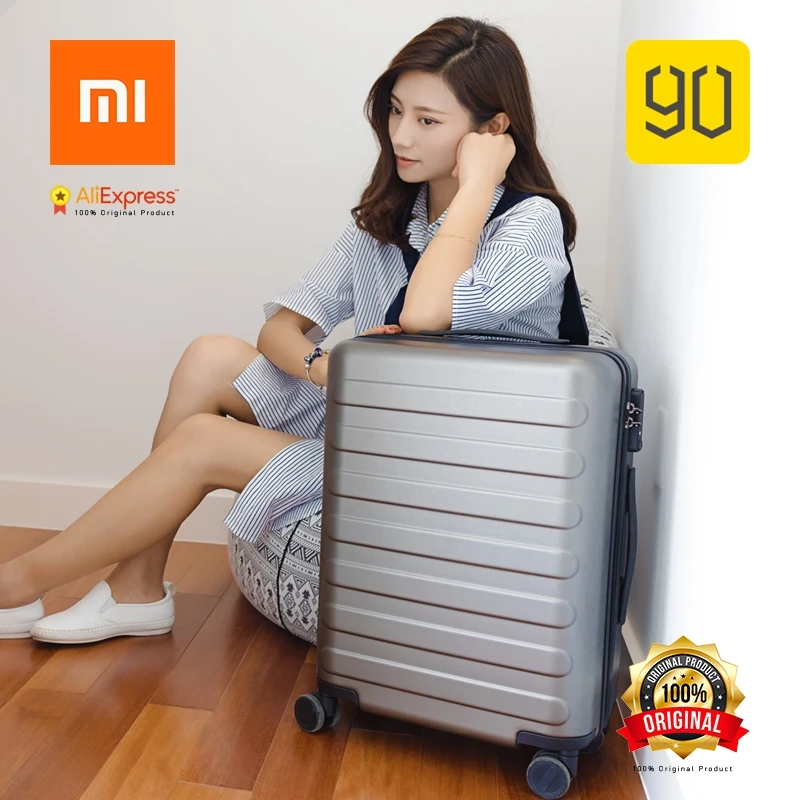 Xiaomi Original Eco-system 90FUN SEVEN-Bar Business Travel Suitcase PC Carry on Spinner Wheel Luggage 20 Inch for Woman Man | Электроника