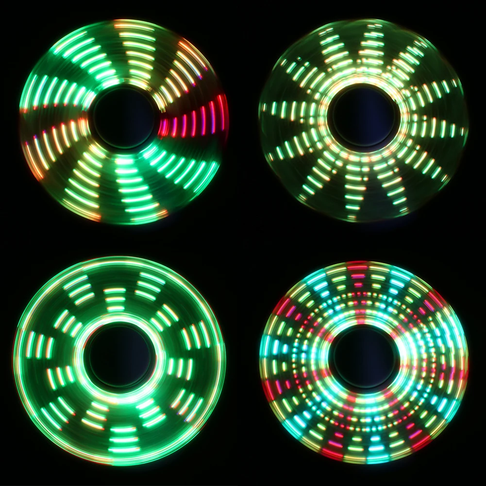Светодиодный вспышки света изменение Непоседа ручной Spinner пальцев гироскопа