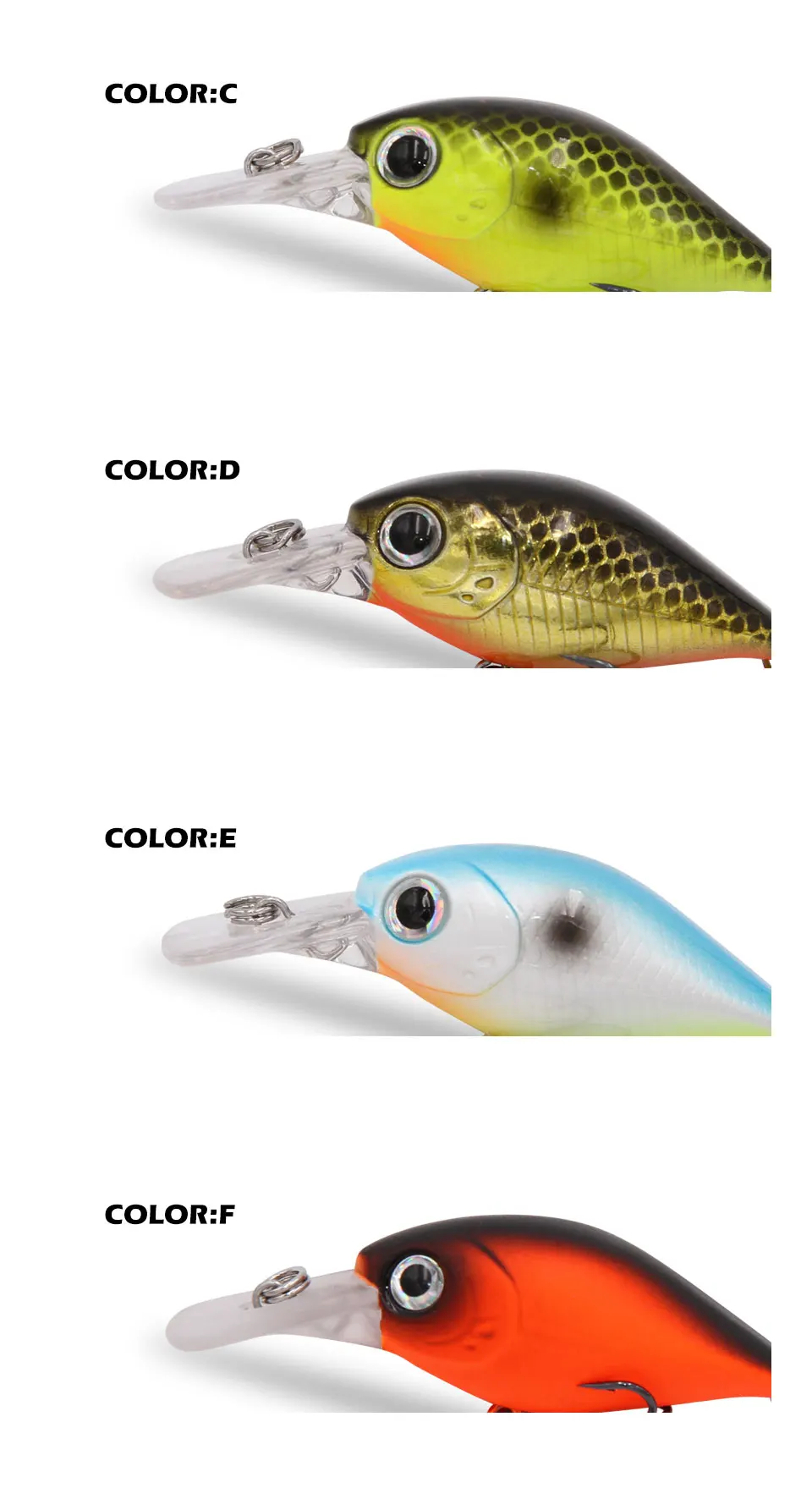 TacklePRO C10 качество, профессиональная 4 г кренкбейт, приманка для рыбы, 3,6 см, разные цвета, соленая вода, 6 цветов, приманки dive1m