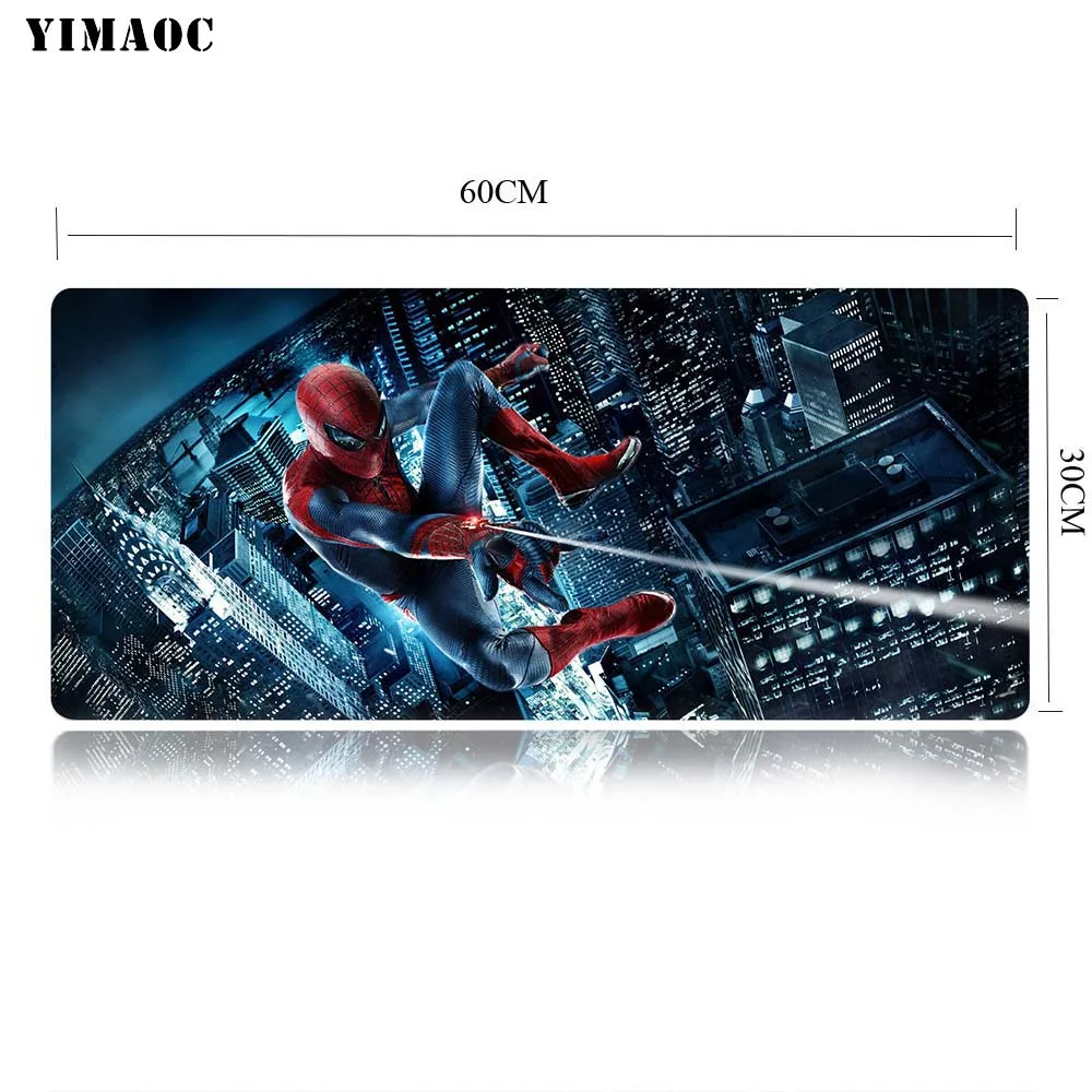 YIMAOC Marvel Человек-Паук Коврик для компьютерной мыши коврик для мыши Противоскользящий натуральный каучук игровой коврик для мыши 30x60 см