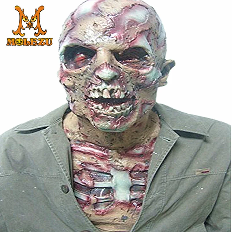 Halloween Horror biohazard demon skull mask bloody rot zombie ghosts secret rooms haunted houses props | Дом и сад