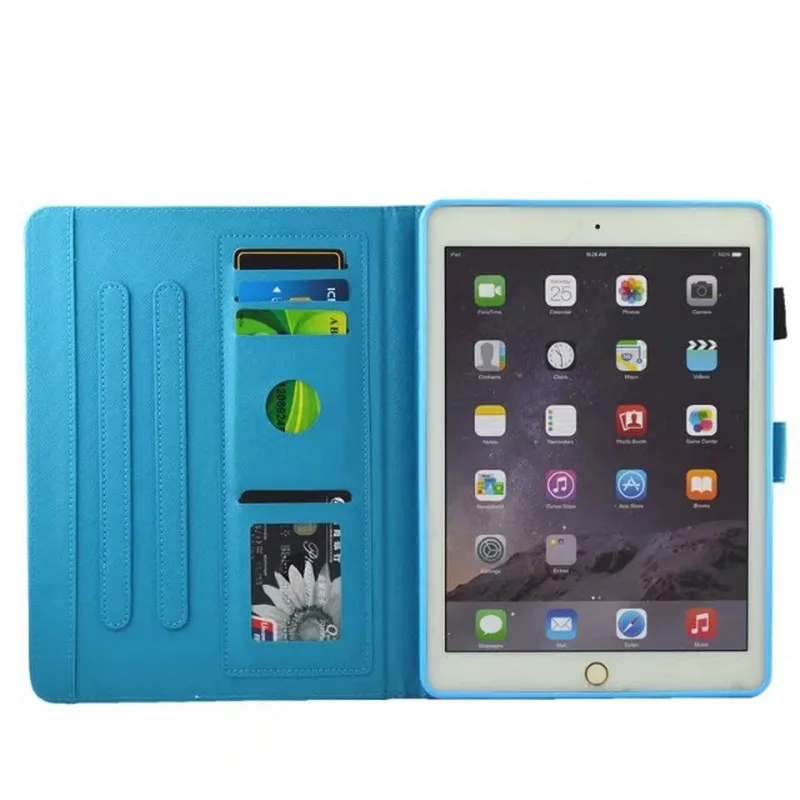 Флип-чехол из ПУ кожи с подставкой для Ipad 5 6 ipad Air 2 фламинго единорог чехол нового