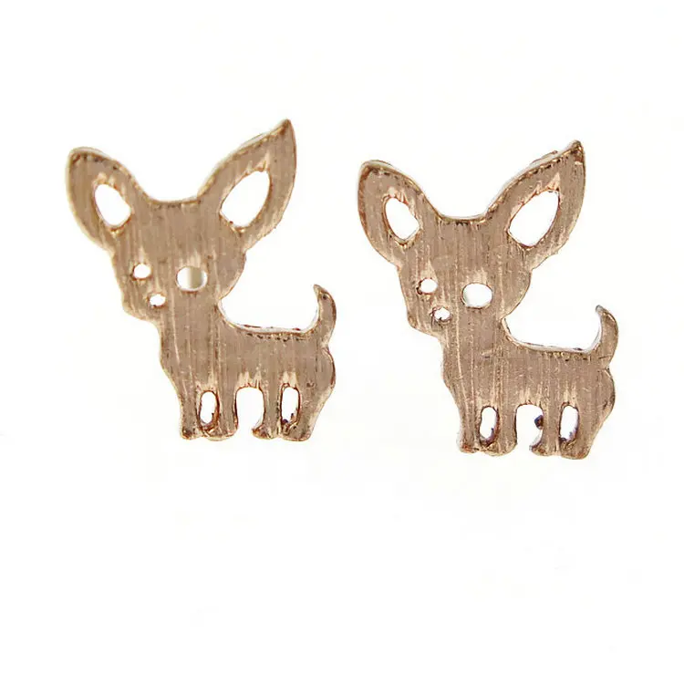 Женские серьги гвоздики в виде животных ананасов кактусов и