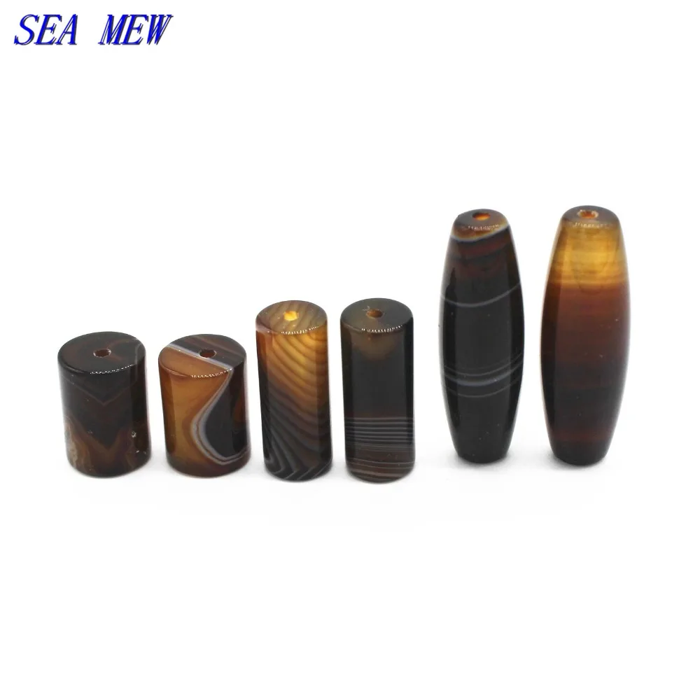 SEA MEW 10*30mm /12*40mm High Quality Sardonyx Beads Loose Bead For Jewelry Making 5PCS | Украшения и аксессуары