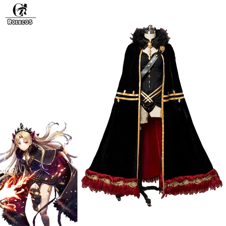 ROLECOS игра FGO Fate Grand Order Косплей Костюм Ereshkigal костюм сексуальное нижнее белье с накидкой для женщин косплей костюм плащ - Цвет: Ereshkigal