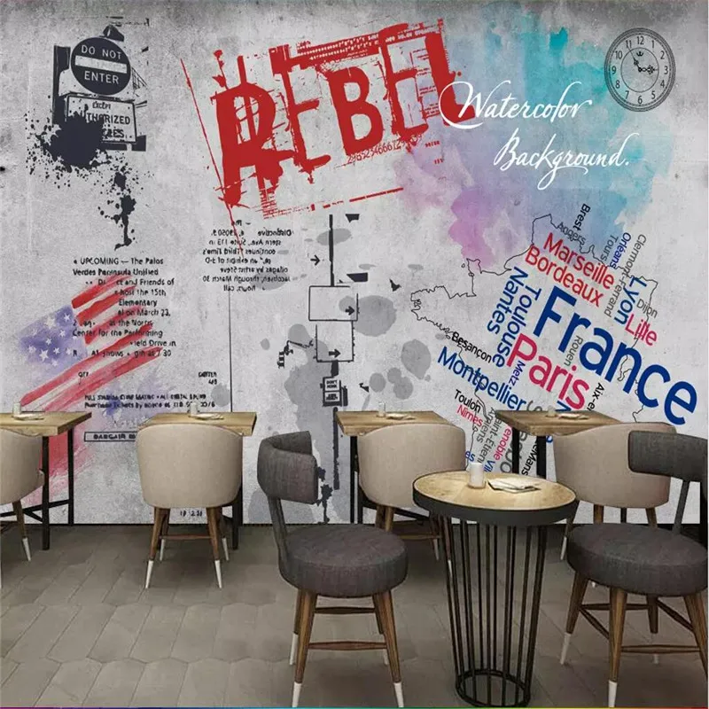 

Customized high-end mural factory wholesale wallpaper mural photo wall full house background storefront background