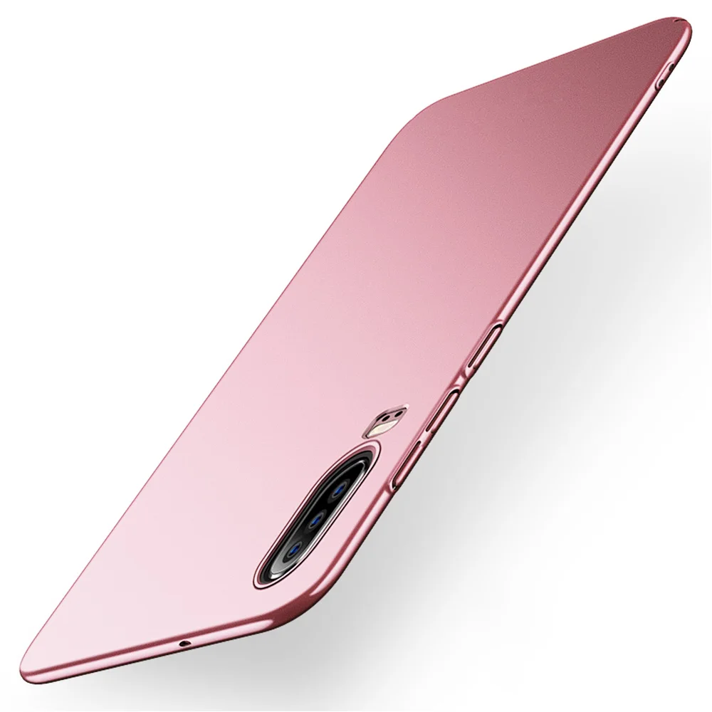 Rose Тонкий чехол для телефона huawei P20 Lite P30 Pro Y9 Y7 Y6 Prime P Smart mate 20 10 P10 Lite Pro Чехол для ПК Жесткий Чехол - Цвет: Rose