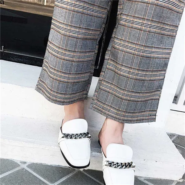 RUGOD Work Fashion Pant Suits new 2 piece set women spring double-breasted plaid Blazer Jacket& pants Office Lady Suits