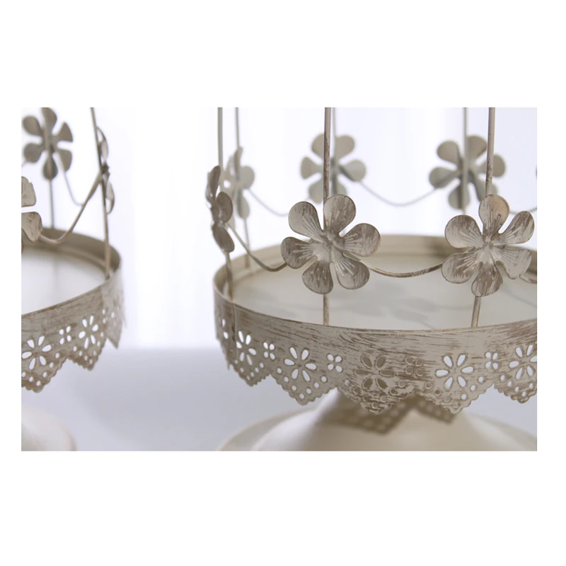 

Fashion L Size Plum Bloss Candle Holder Iron Anti White Stand Wedding Decor New Year Gift Home Decoration 2017 New Arrived 1pc