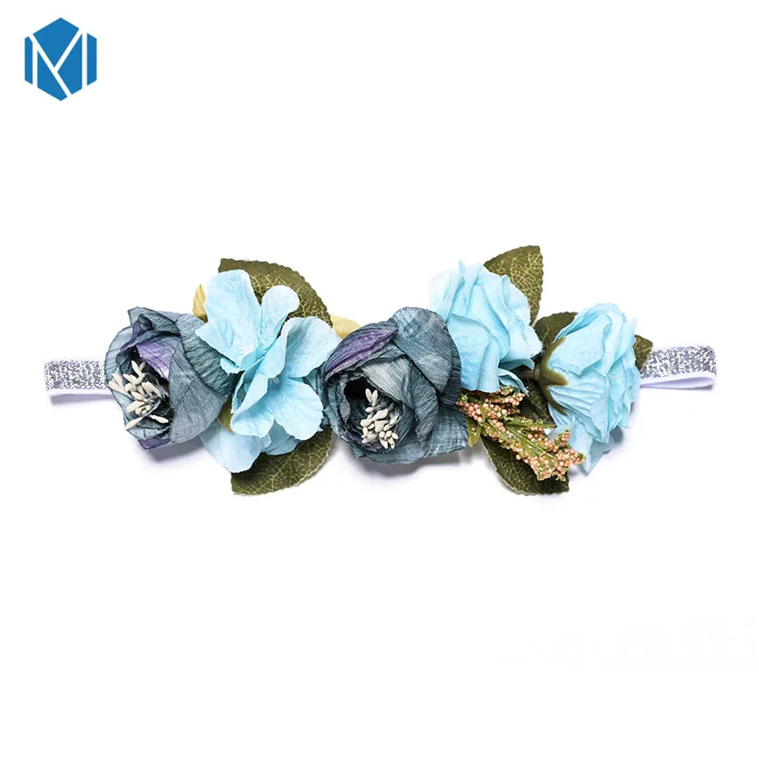 M MISM Children Flower Crown Hairband Beauty Elastic Kids Hair Accessories Girls Headband Garland Festival Wreath | Аксессуары для