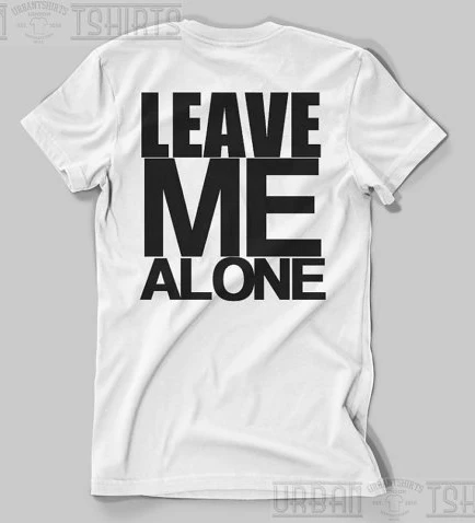 Leave Me Alone Футболка мужская повседневная футболка с короткими рукавами и принтом стандартный размер плюс S-3XL Заводская распродажа оптом