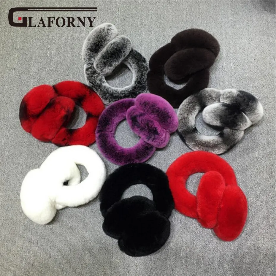 Glaforny 2018 новые высококачественные наушники унисекс Настоящий мех кролика женские