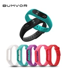 1 шт., силиконовый цветной ремешок BUMVOR для браслета Xiaomi mi Band 2, аксессуары для Xiaomi Band 2