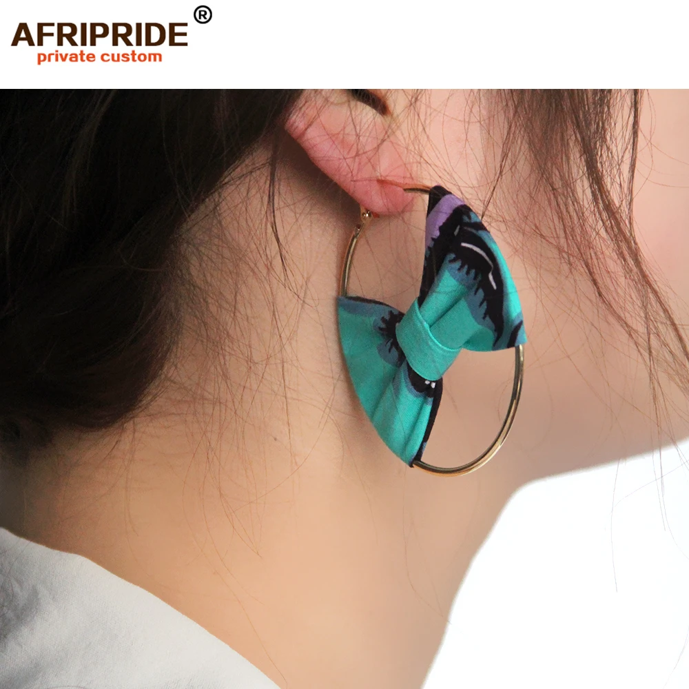 Африканские модные стильные серьги для женщин AFRIPRIDE ручной работы с принтом