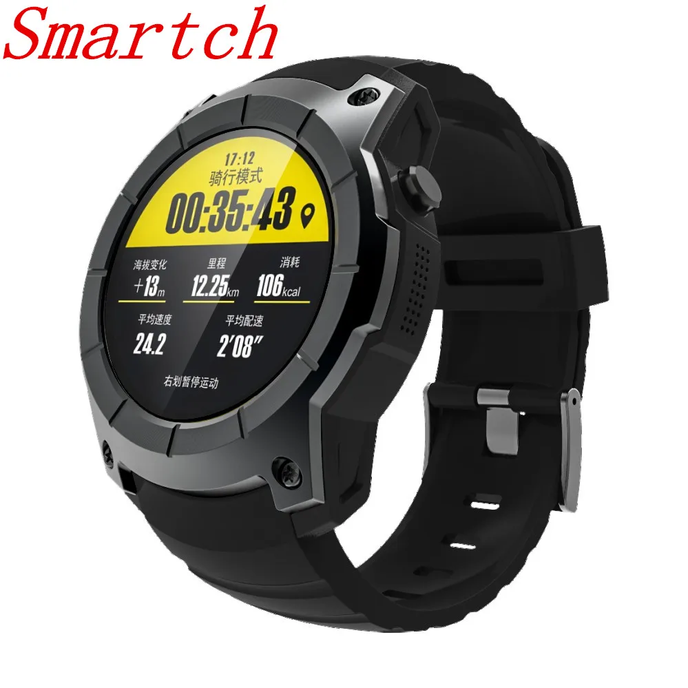 Smartch S958 GPS Smart Watch Multi-function Sport Heart Rate Monitor Support SIM TF Card Barometer Activity Track Mu |