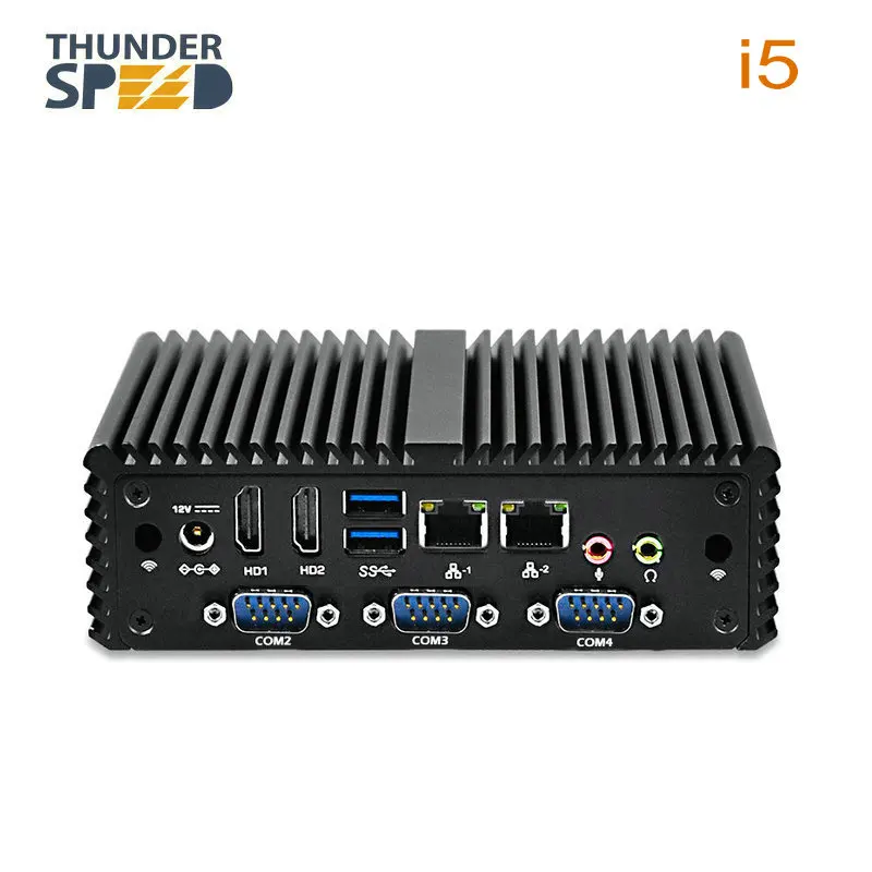 Мини компьютер ThunderSpeed с процессором Intel Core i5 Windows 7 безвентиляторный 4 порта