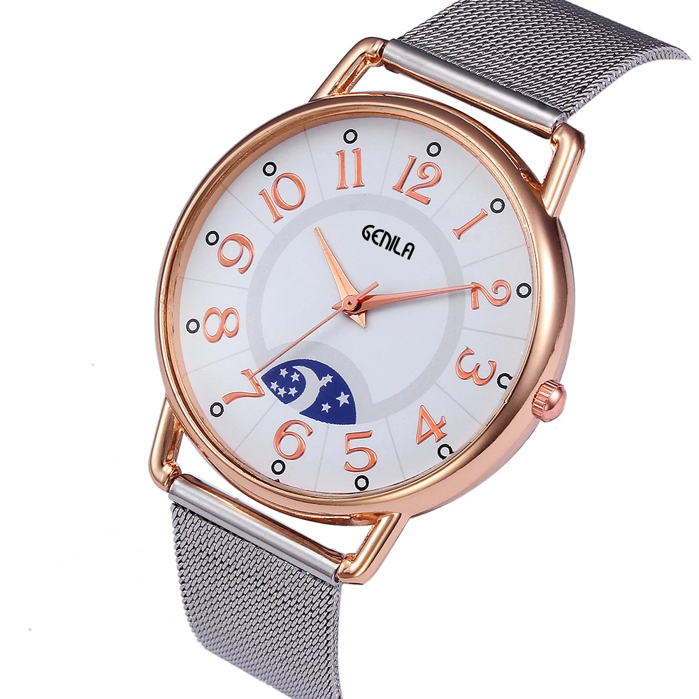 Роскошные брендовые Металлические кварцевые наручные часы с сетчатым браслетом