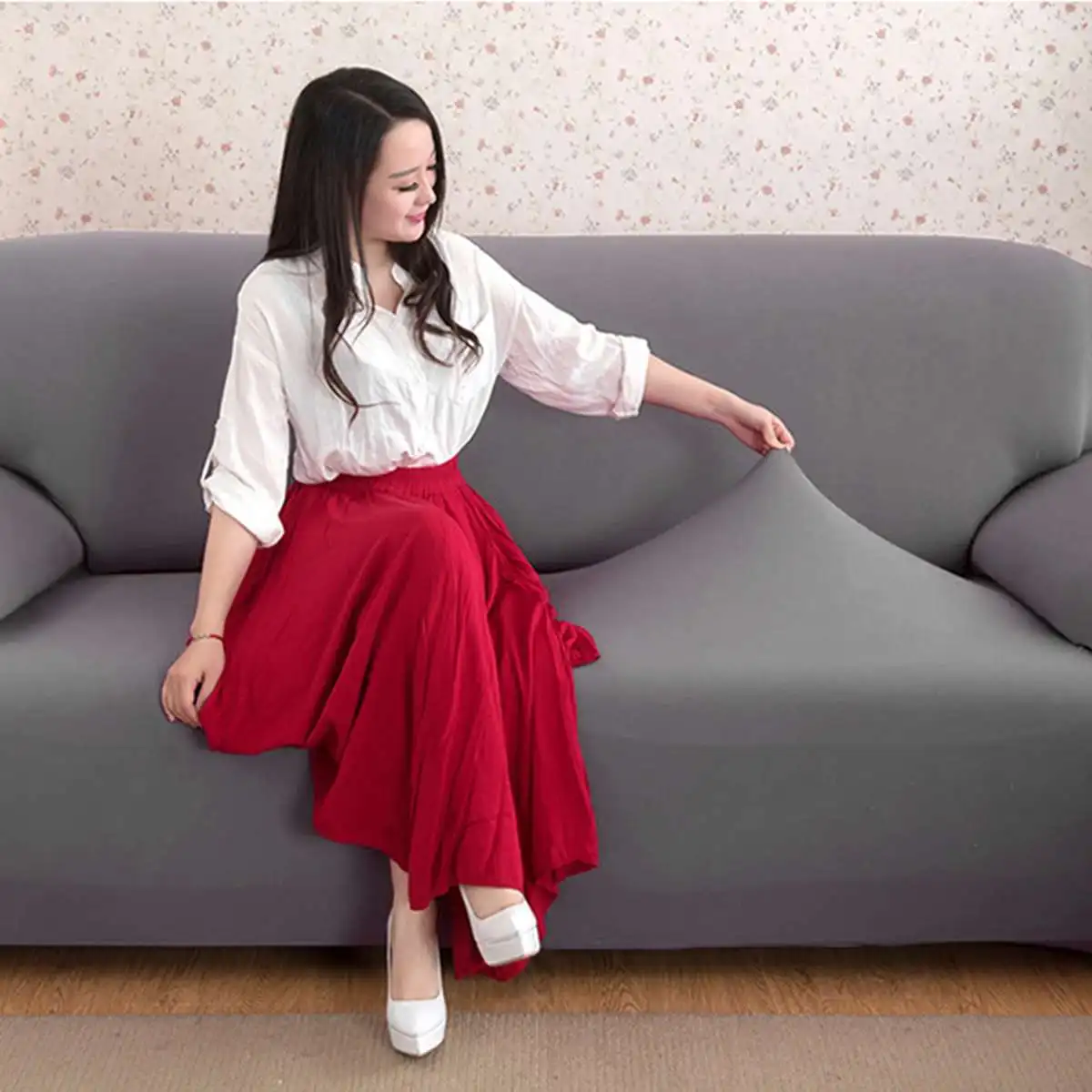 1-3 Seat Slipcover Sofa Chair Furniture Waterproof Cover Dustproof Corner Couch Cover Protector Home Decor