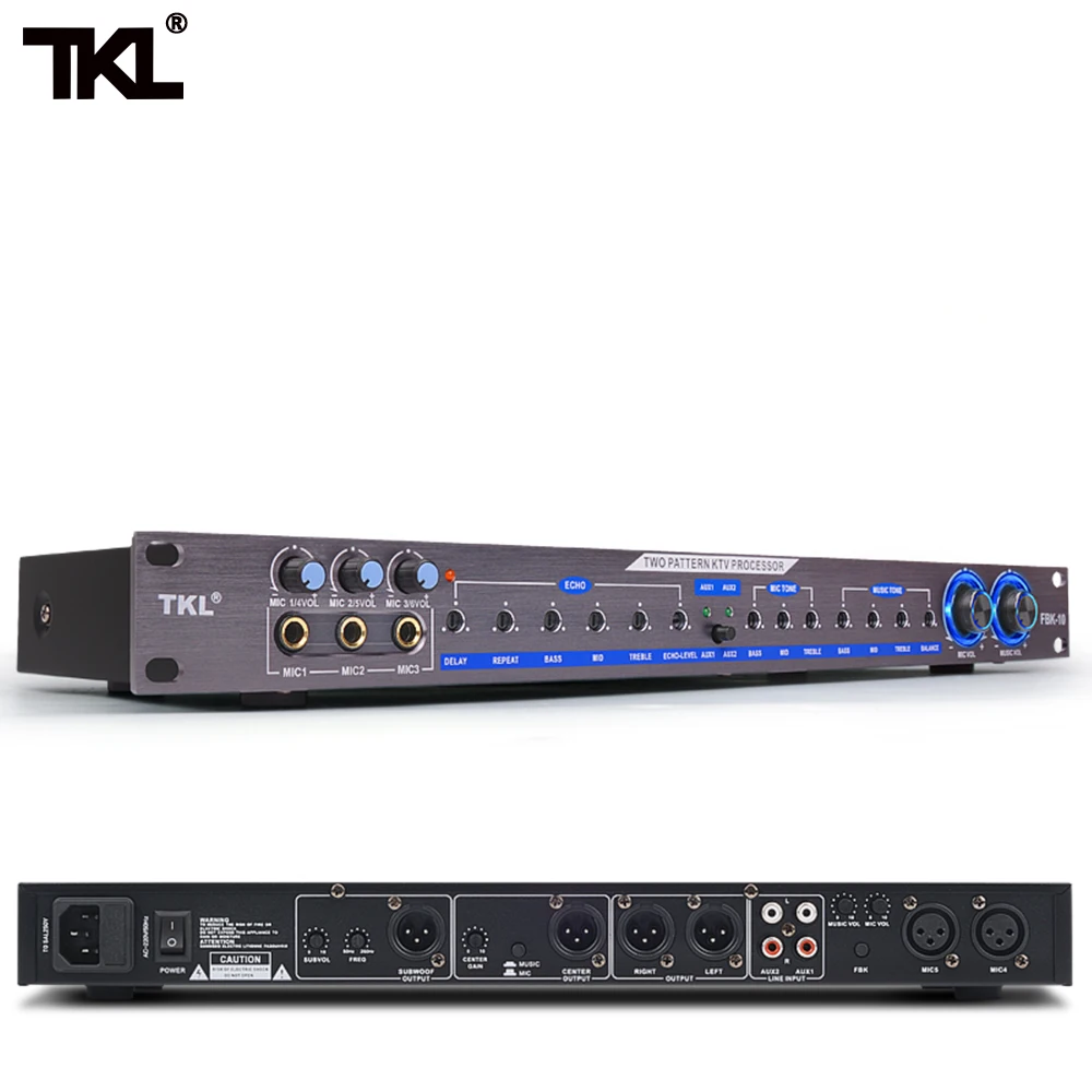 TKL FBK-10 процессор цифровых эффектов профессиональный звуковой контроллер системы оборудования полнофункциональные эффекты караоке
