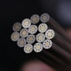 Новый бренд латунь мозаичные Заклепки Набор сделай сам для Ножи хвостовик 120 мм ногтей стальная труба 6 мм, Фурнитура для бижутерии, Ножи ручным винтом в цветочном стиле