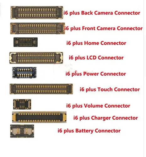 10 шт./лот оригинальный новый разъем FPC для iPhone 6 4 7 дюймов Plus P 5 логика на