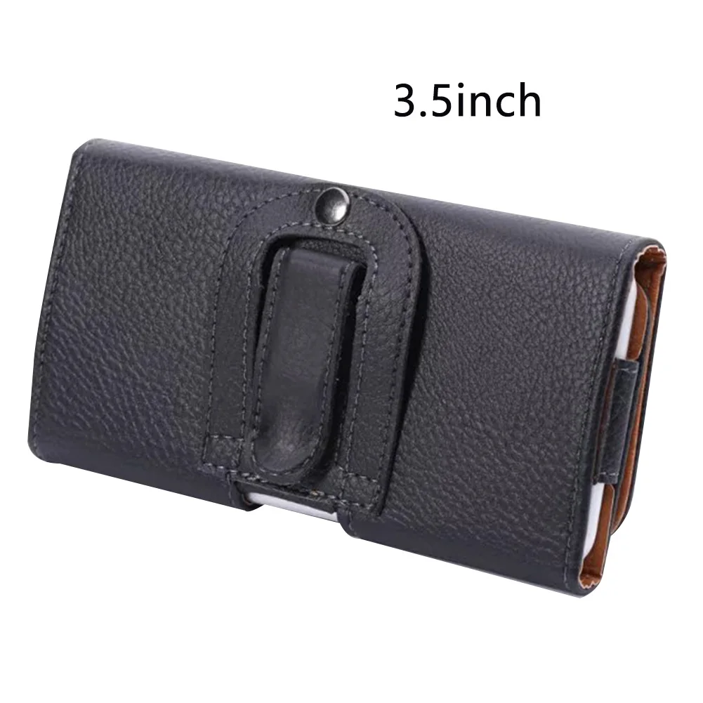 3.5inch Чехол для телефона из искусственной кожи, Сумка с зажимом на ремне для samsung, для большинства телефонов с большим экраном, нескользящий магнитный мягкий чехол для телефона - Цвет: 3.5inch