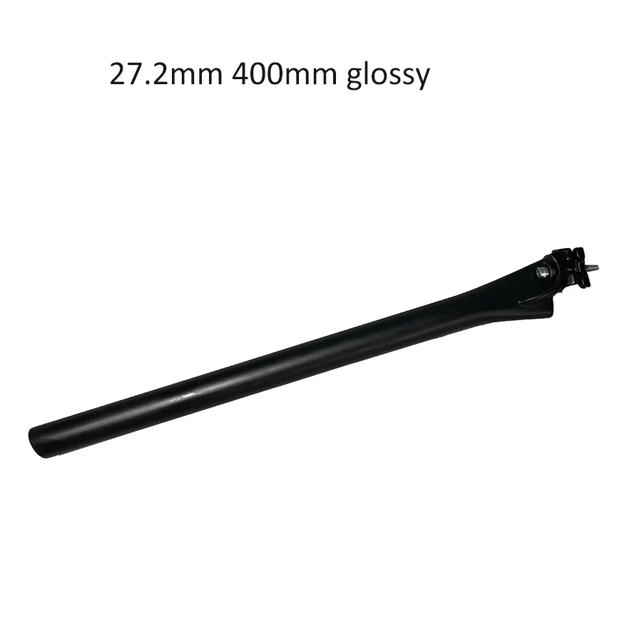 27.2mm 400mm glossy Тяги карбоновый Подседельный штырь T1000 стойка сидения для горного велосипеда Черный UD велосипедный Подседельный штырь 27,2 мм 31,6 мм 350 400 мм велосипедный вынос руля Запчасти - Цвет: 27.2mm 400mm glossy
