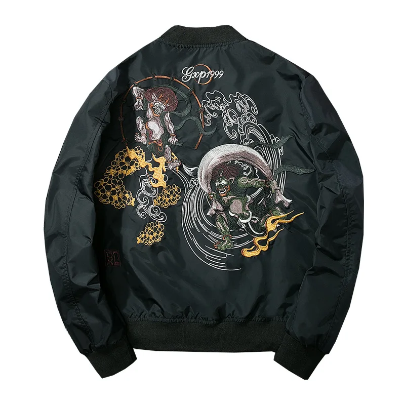 MANVALUE японский стиль High street fashion Prajna вышивка Yokosuka MA-1 Air Force куртки пилота мужские куртки с хлопковой подкладкой