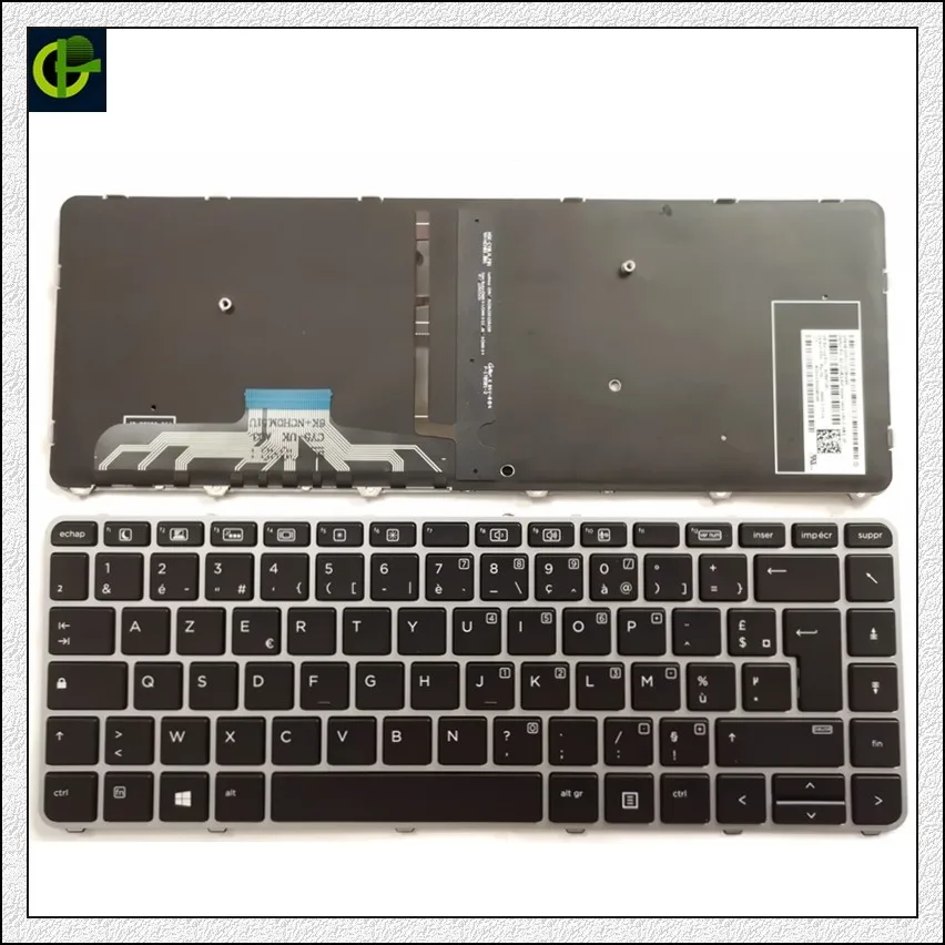 Новая Оригинальная французская Azerty клавиатура с подсветкой для HP EliteBook Folio 1040 G3