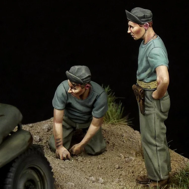 1/35 морской пехоты США механика Вторая мировая война смола модели солдат GK