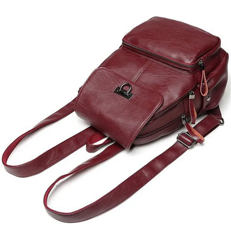 Модный дизайнерский женский рюкзак 2019 Молодежные кожаные рюкзаки высокого