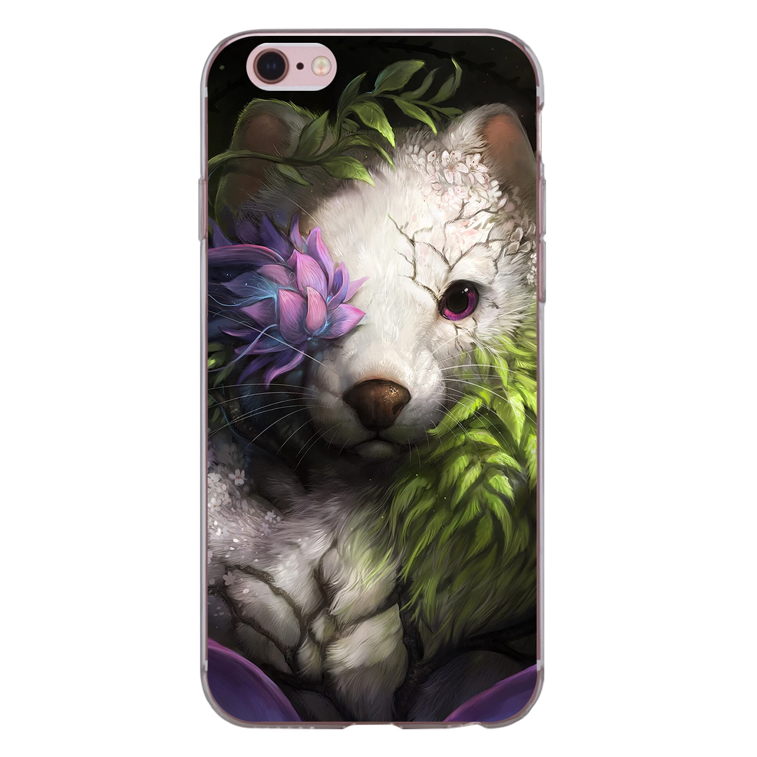Чехол для iphone XS Max XR X 8 7 6 6S Plus 5 5S SE 5C 4S из мягкого ТПУ силикона с крутым львом тигром