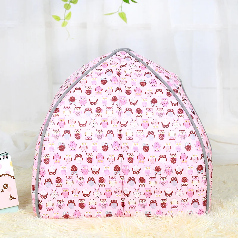 Товары для собак Модный мягкий плюшевый домик домашних питомцев палатка кошек