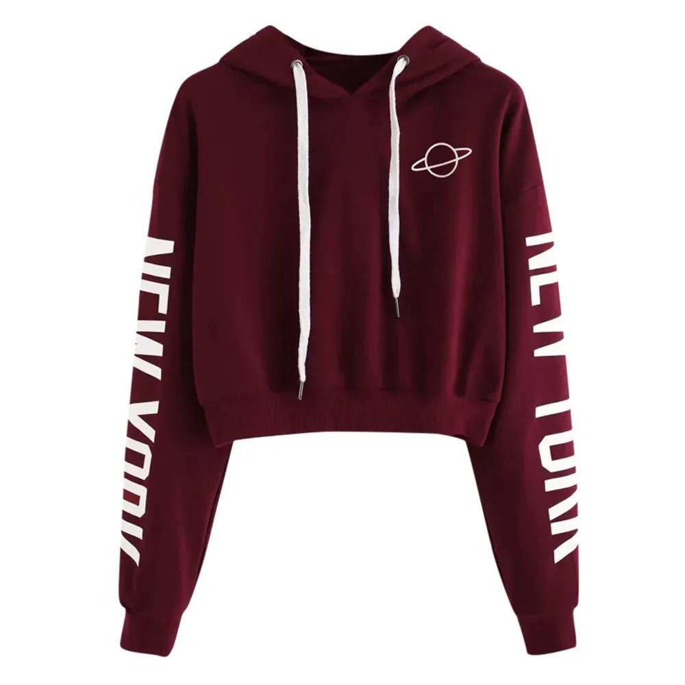 Womens Autumn Long Sleeve Hoodie Sweatshirt Letters Hooded Pullover Tops Blouse Las Mujeres Sweetshirts Спортивный Костюм Женск