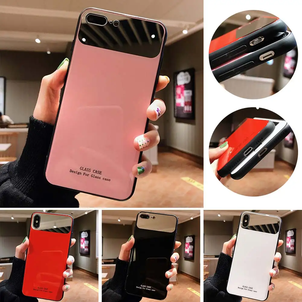 Чехол для iPhone 8 7 Plus X XS XR Xs Max с зеркалом макияжа | Мобильные телефоны и аксессуары