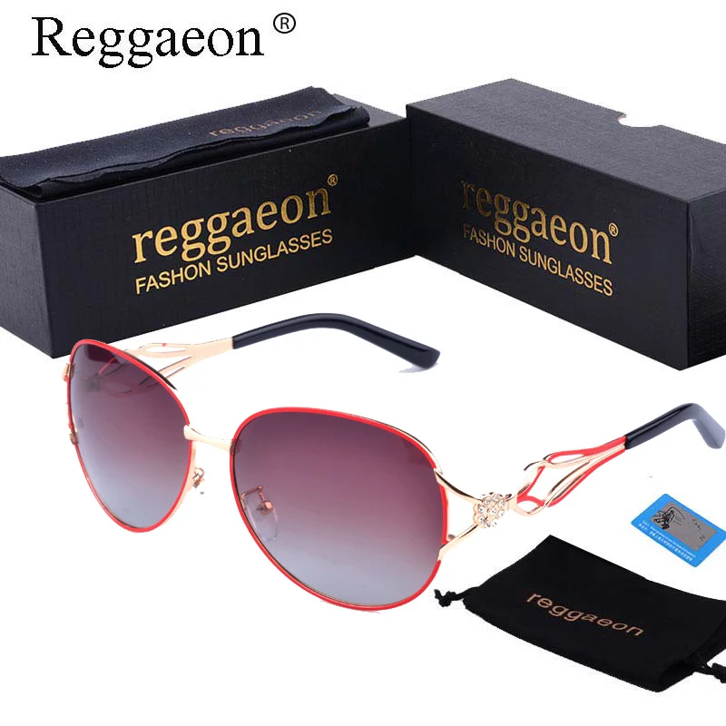 Женские винтажные солнцезащитные очки reggaeon цветные стильные поляризационные в