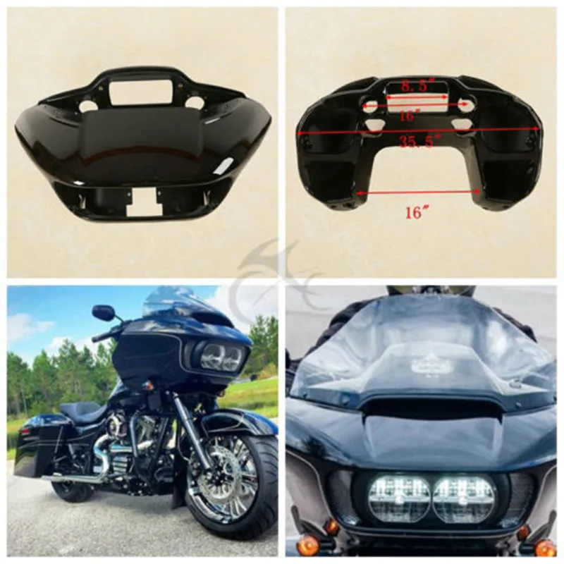 ABS Окрашенный черный внутренний и внешний обтекатель для Harley Road Glide FLTRX- 16 аксессуары для мотоциклов