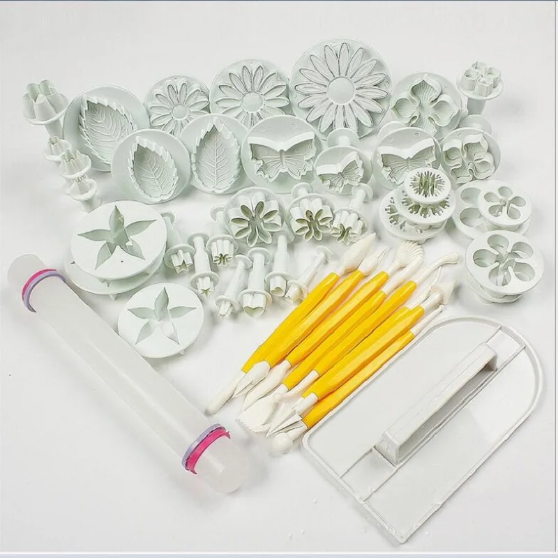 

75PCS / set Cake Decorating Tools Set Embossing model DIY Modeling tools Kitchen Accessories Baking Tools for Cakes Tool Supplie