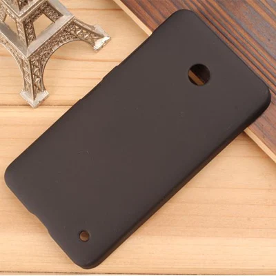 Черный Матовый защитный чехол для мобильного телефона Nokia Lumia 630 635, чехол для Lumia 630, цветная резиновая Матовая жесткая задняя крышка, Fundas - Цвет: Черный