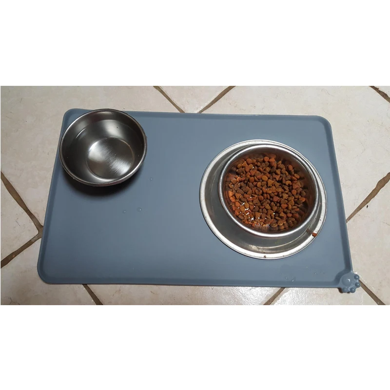 Противоскользящие собака чаша коврик силиконовый для кормления животных место