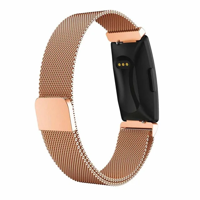 Золотой Для Fitbit Inspire HR сменная Миланская петля магнитный браслет из нержавеющей стали для Fitbit Inspire аксессуары - Цвет: Золотой