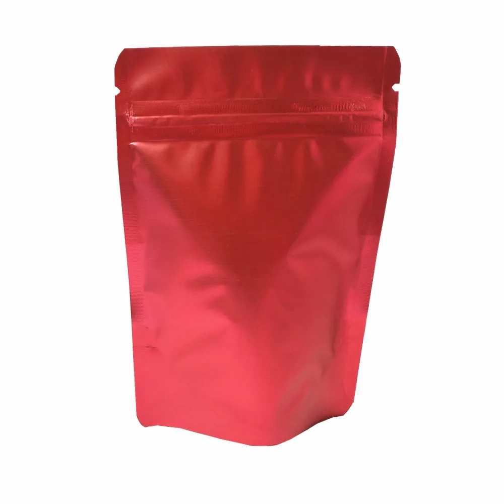 100 шт стоьте вверх Мешки Фольги Ziplock теплоизоляционные влагостойкие сальники мешок для хранения еды пластиковые окна пакеты из майлара Resealable