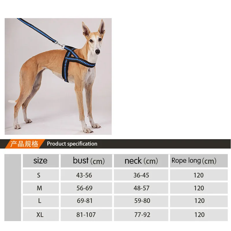 2018 New Reflective Nylon Pet Dog Harness Vest Soft Big Cat Outdoor Adventure Drop Shipping | Дом и сад