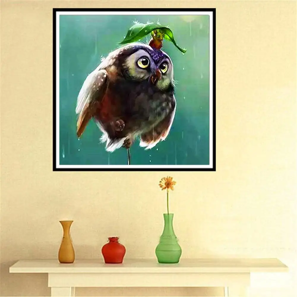 Abooly 5D DIY Diamond Painting Set Cross Stitch Gift Round Embroidery Mosaic Pattern Home Wall Decoration | Дом и сад