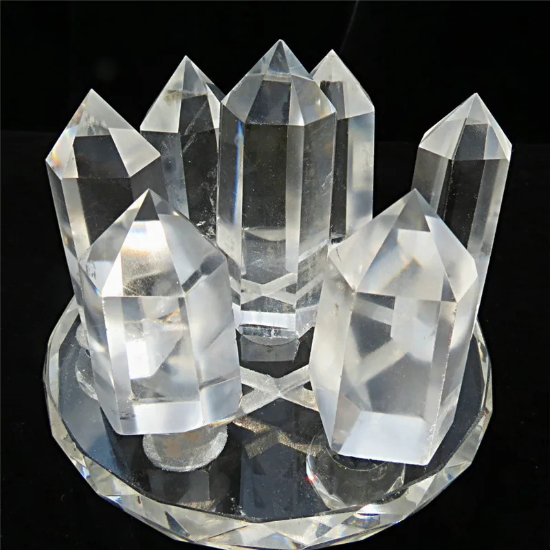 

TOP !! Seven star array natural transparent quartz crystal point